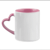 Taza Asa de Corazón filo y asa de color