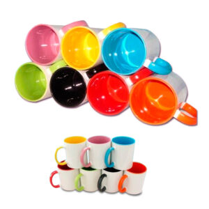 Taza fondo y asa de color 11oz