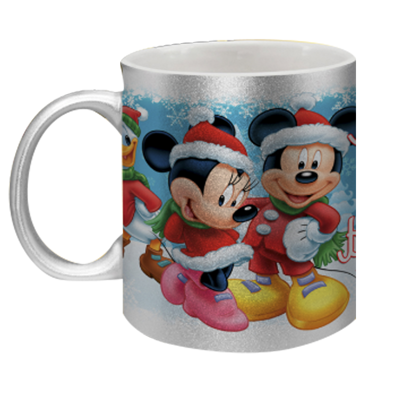taza-plateada satinada personalizada