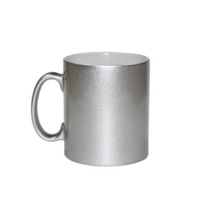 taza-plateada satinada personalizada