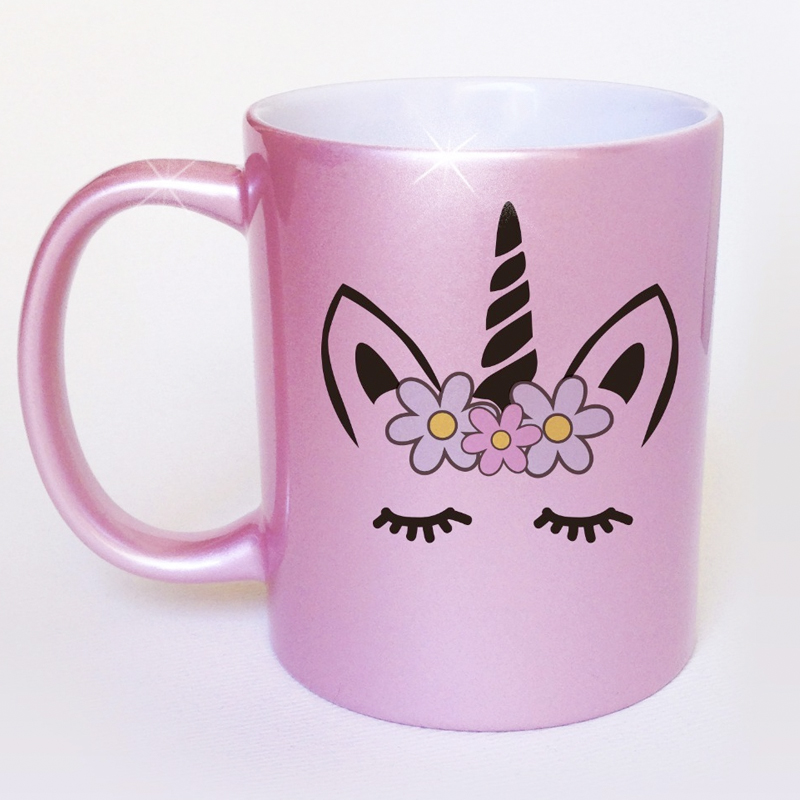 Taza Satinada Color Rosa 11 oz